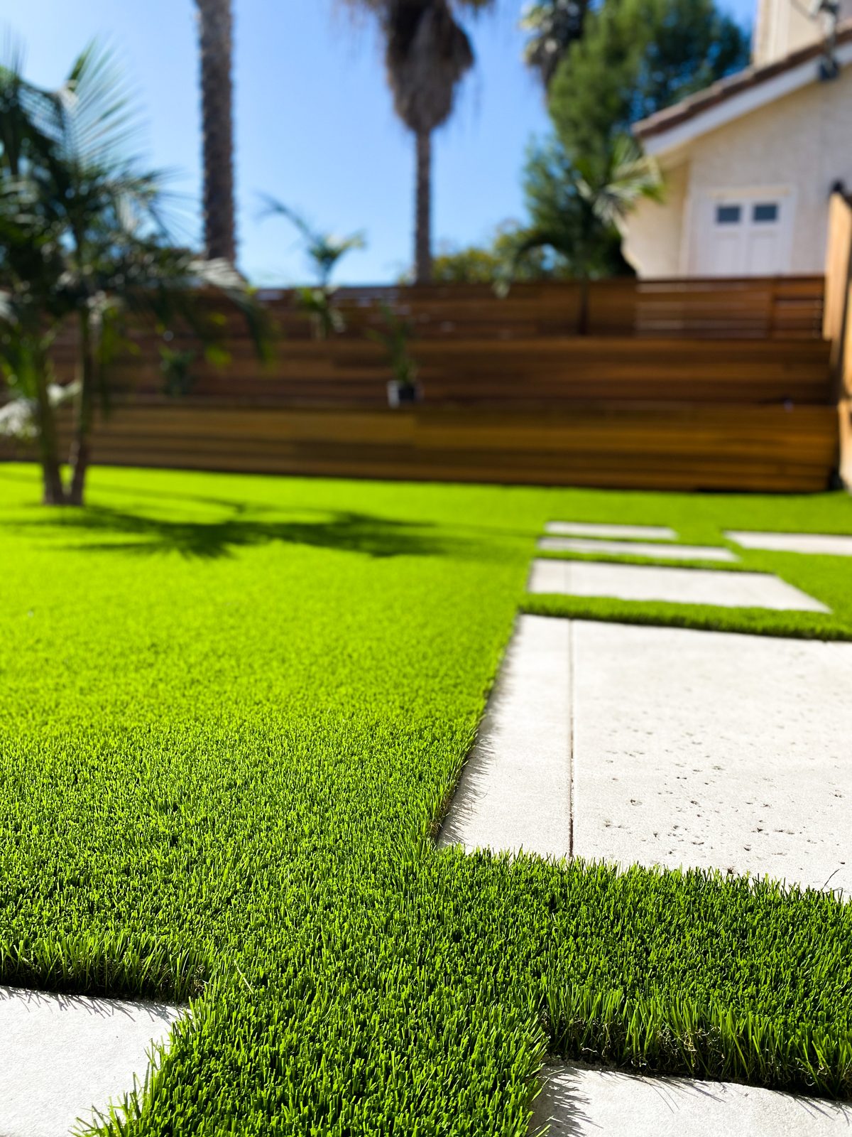 Landscape architecture with turf integration