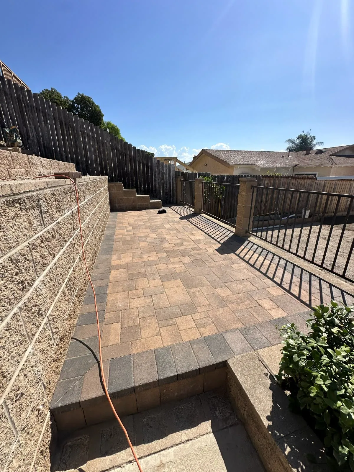 Paver patio in San Diego