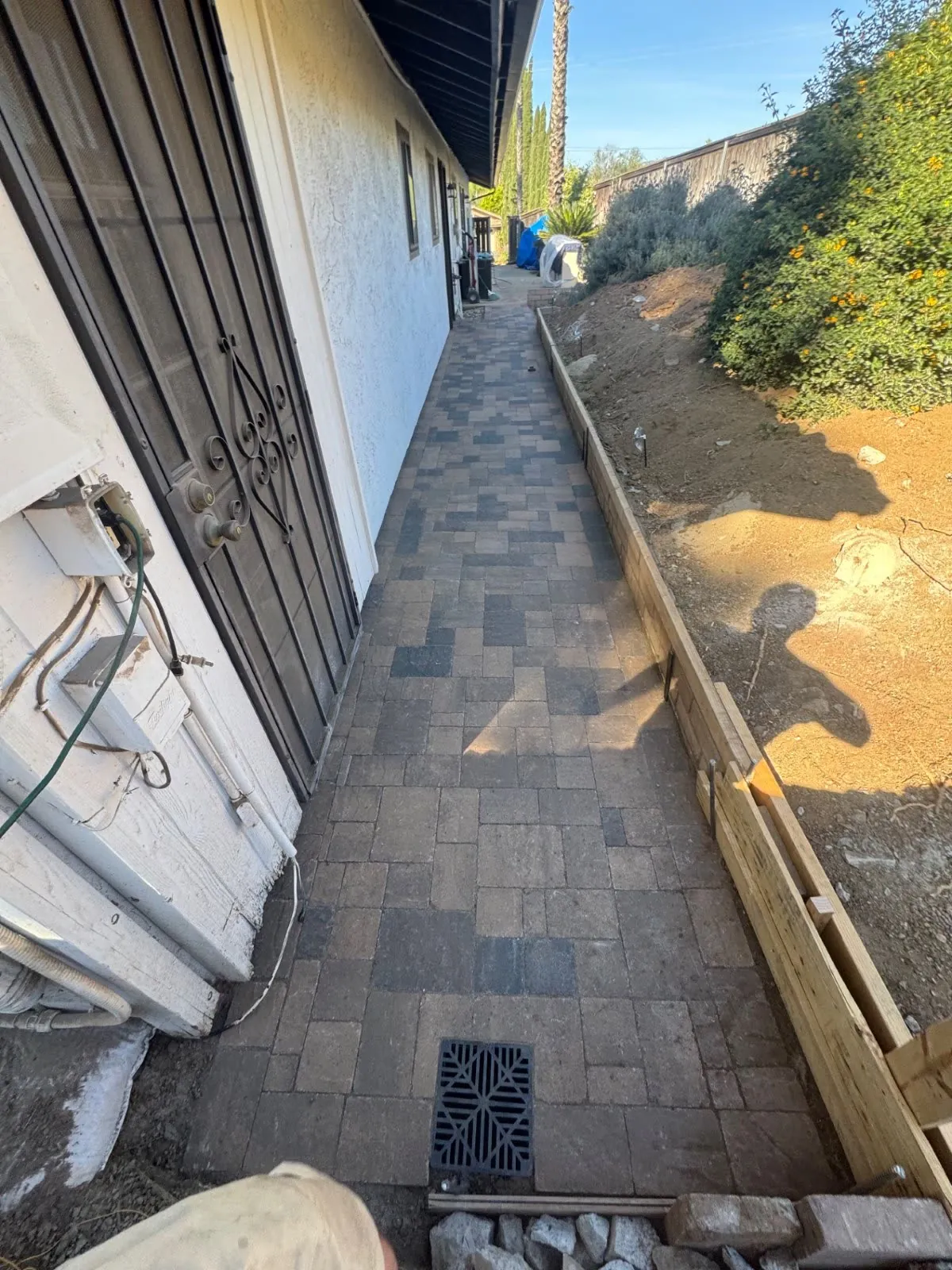 Paver walkway installation in San Diego